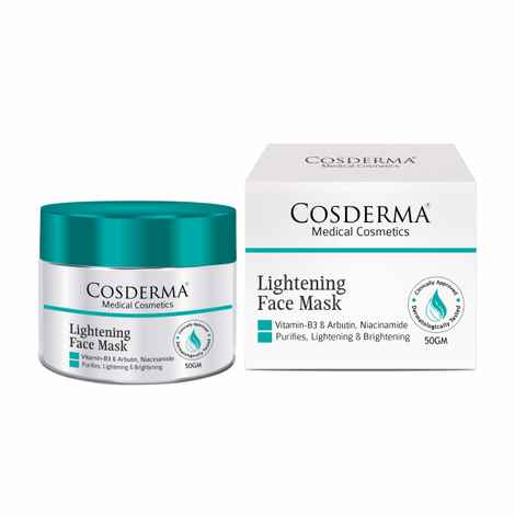 Cosderma Lightening Face Mask | Niacinamide Mask for Natural Skin Brightening & Radiance 50 gm