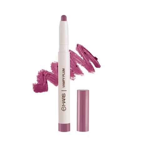 Buy MARS Retractable Poppins Long Lasting Lip Crayon | Matte finish | Smudge proof & Kiss Proof Crayon Lipstick for Women (1.3 gm) (08-VAMPY-PLUM) - Purplle