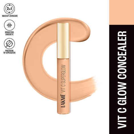 Lakme Makeup+Skincare Vit C Superglow Concealer 10 Ivory 5.4 ml