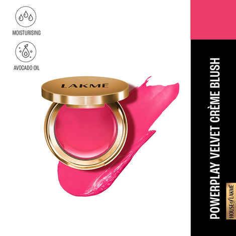 Buy Lakme 9 to 5 Powerplay Velvet Creme Blush - Pink Rose (9 gm) - Purplle