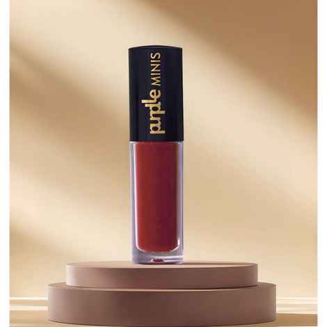 Buy Purplle Minis Matte Love Lipstick - Rust Brown 1.6 ml - Purplle