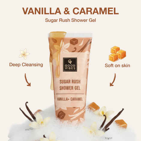 Good Vibes Vanilla Caramel Sugar Rush Shower Gel 200 ml
