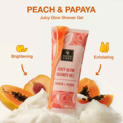 Good Vibes Papaya Peach Juicy Glow Shower Gel 200 ml