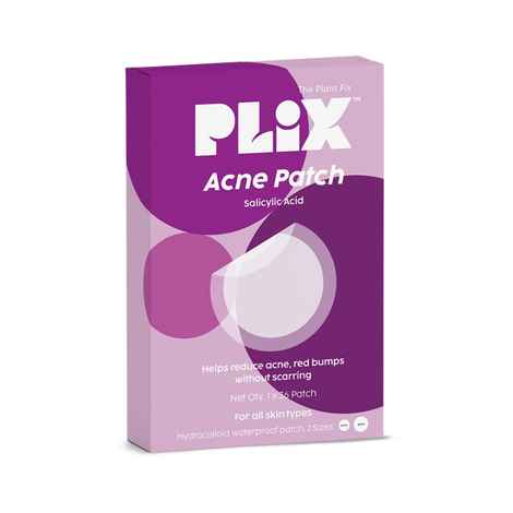 PLIX Acne Patch Transparent, Waterproof with 0.5% Salicylic Acid | Ultra-thin with 100% Hydrocolloid | For Pimple Skin | 2 Sizes |36 patches