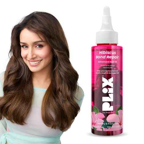 PLIX Hibiscus Bond Repair Advanced Hair Oil for Damaged Hair - 100 ml | Repairs Damaged Hair Due To Heat Styling | Restores Strength & Reduces Breakage