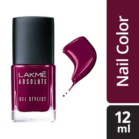 Lakme Absolute Gel Stylist Nail Color, Royalty, 12 ml
