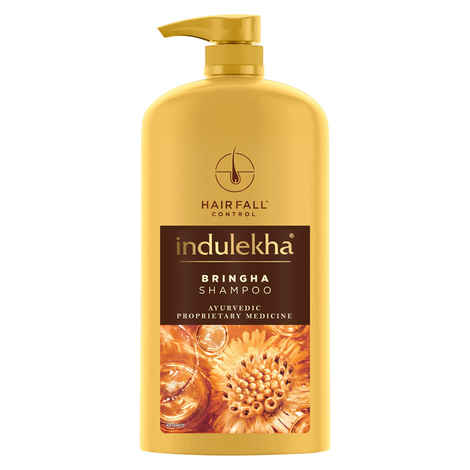 Buy Indulekha Bringha Shampoo 1L|| Proprietary Ayurvedic Medicine for Hairfall|| 1L - 1 L - Purplle