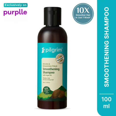 Buy Pilgrim Patua 2.0 Shampoo 10X Keratin Hair Smoothening Shampoo for Men & Women|Frizzy & Dry Hair 100 ml - Purplle