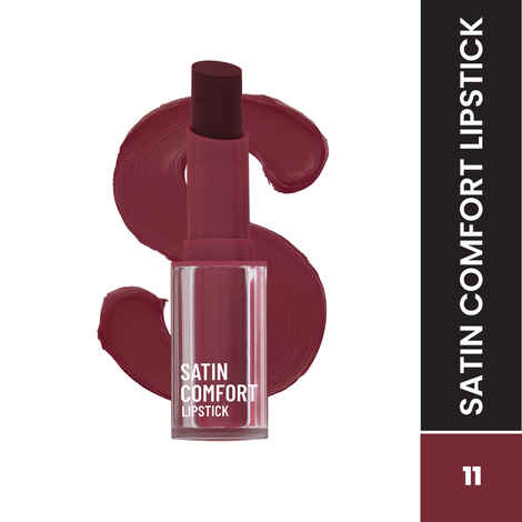 Swiss Beauty Satin Comfort Lipstick - Wine Stain - 3 gm