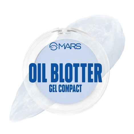 MARS Oil Blotter Gel Compact for Poreless Effect (5 gm) with Applicator | Oil Control | Mattifying Formula | Long-Lasting | Shine Free Matte Finish | Flawless Skin