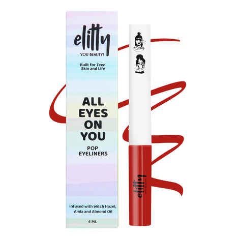 Buy Elitty Beauty Brick Red Matte Pop Coloured Eyeliner -Rusty Rouge (4 ml) - Purplle