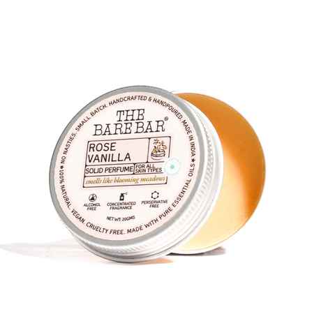 Buy The Bare Bar Rose Vanilla Cream Deodorant – 20 gm | Aluminium-Free | With Shea Butter, Arrowroot Powder & Vitamin E | Soft Floral Freshness for All Skin Types - Purplle