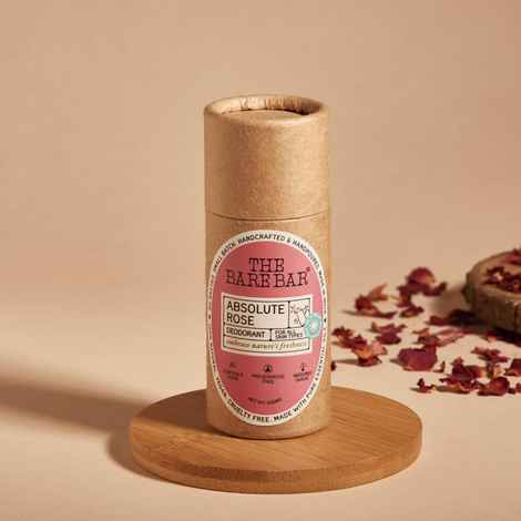 Buy The Bare Bar Absolute Rose Push-Up Deodorant – 60 gm | Aluminium-Free | With Shea Butter, Arrowroot Powder & Vitamin E | Floral Freshness for All Skin Types - Purplle