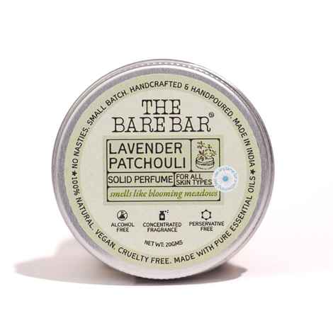 Buy The Bare Bar Lavender Patchouli Solid Perfume – 20 gm | With Mango Butter, Coconut & Almond Oil | Natural, Long-Lasting Scent - Purplle