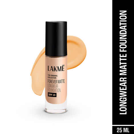 Lakme Forever Matte Longwear Foundation, Cool Ivory, 25 ml