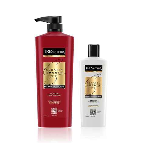 TRESemme Keratin Smooth Shampoo & Conditioner Combo ( Shampoo (580 ml) + Conditioner (190 ml) )