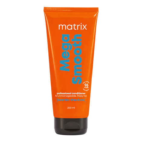 Matrix Mega Smooth Conditioner for Frizzy, Dry Unmanageable Hair | Defy Frizz for 4 Days | Used by 1 Lakh Hairstylists* | with Ceramide and Shea Butter , 200 ml