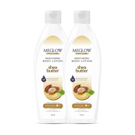 MEGLOW BODY LOTION (SHEA BUTTER) 150 ml Pack of 2