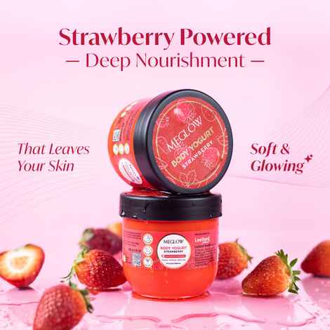 Buy MEGLOW BODY YOGURT (STRAWBERRY) 200 ml - Purplle