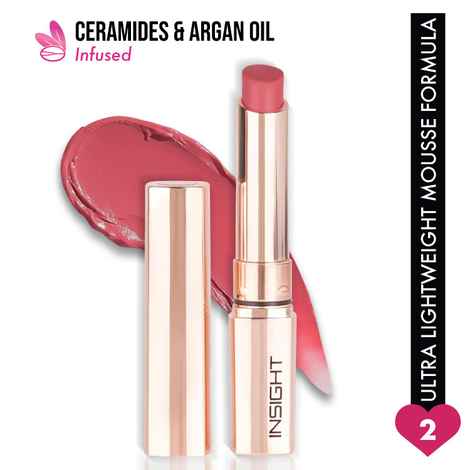 Insight Makeup Essentials Mousse Lipstick - Pink Chiffon – 2.5 gm
