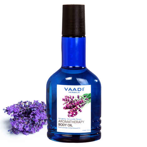 Buy Vaadi Herbals Aromatherapy Body Oil-Lavender & Almond Oil (110 ml) - Purplle