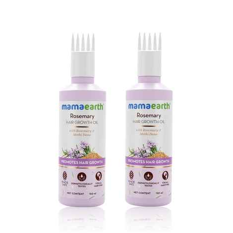 Mamaearth Rosemary Hair Growth Oil with Rosemary & Methi Dana for Promoting Hair Growth - 150 ml (Pack of 2)
