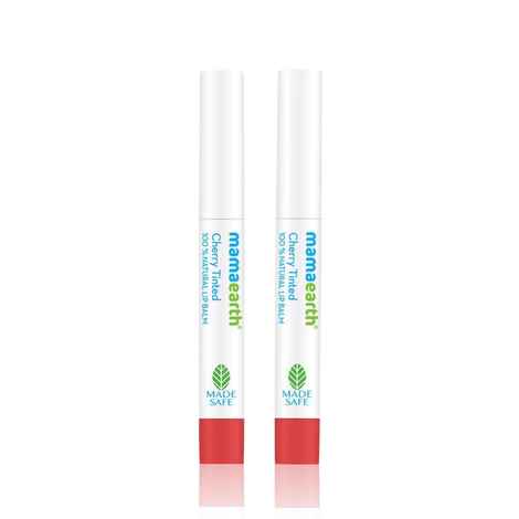 Mamaearth Cherry Tinted 100% Natural Lip Balm for Women with Cherry and Coconut Oil (2 gm) (Pack of 2)