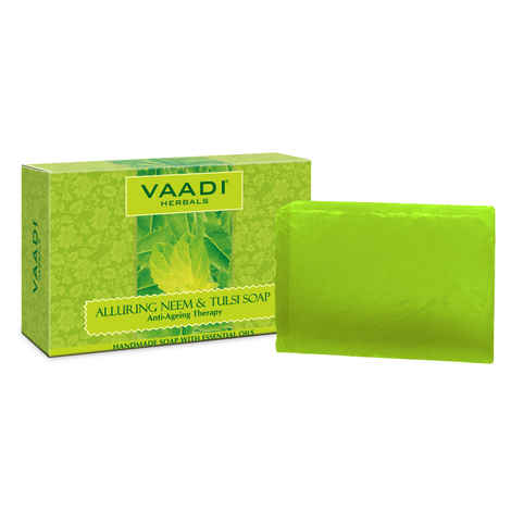 Buy Vaadi Herbals Alluring Neem-Tulsi Soap 75 gm - Purplle
