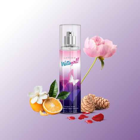 Buy Layerr Wottagirl ! Fragrant Body Splash - AMBER KISS 135 ml | fragrance for women | body mist for women - Purplle