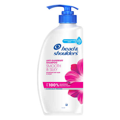 Buy Head & Shoulders Smooth and Silky Anti Dandruff Shampoo, 650 ml - Purplle