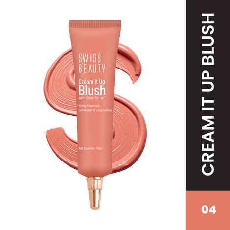 Buy Swiss Beauty Cream It Up Blusher With Shea Butter | Highly Pigmented | Long-lasting | Buildable & Blendable | All Skin Types|4|Copper Cheeks - Purplle