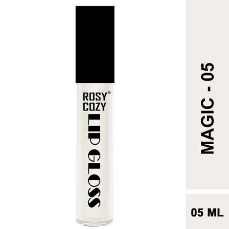 Buy Rosy Cozy Lip Gloss Shimmer | Shade Magic | Color Transparent | High Glossy, High Shine Enriched With Vitamin E | Shimmer, Light Weight, Long Lasting, Non Sticky Hydrating Lipgloss 5 ml - Purplle