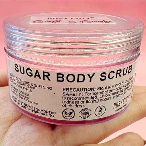 Buy Rosy Cozy Exfoliating Body Scrub Chocolate Flavour | Deeply Nourishing |Moisturises & Brightens Skin | Sulphate Free | No Paraben 50 gm - Purplle