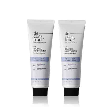 Deconstruct Oil-Free Moisturizer | Non Sticky Fast absorbing | 72 Hr Hydration (Pack of 2) 30 gm each