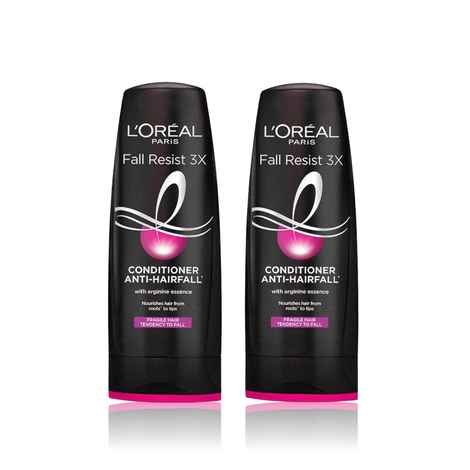 L'Oreal Paris Anti-Hair Fall Conditioner Reinforcing & Nourishing for Hair Growth For Thinning & Hair Loss With Arginine Essence and Salicylic Acid Fall Resist 3X 180 ml (Pack of 2)