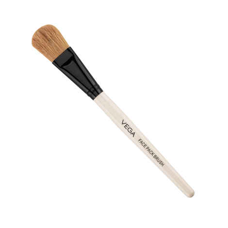Buy Vega Face Pack Brush for Women & Men | Soft Bristles for Smooth Face Mask Application | Wooden Handle Skincare Brush for Easy & Even Coverage | Perfect Skincare Tool for Home & Salon | (HV-27) - 1 pc - Purplle