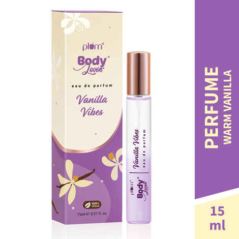 Buy Plum BodyLovin' Vanilla Vibes Perfume | Long Lasting & Premium Warm Vanilla Fragrance | Luxury Perfume For Women | Sweet, Warm & Irresistible Notes of Vanilla | Travel-Friendly | High On Fun (15 ml) - Purplle