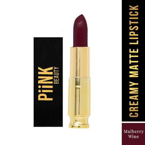 Piink Beauty Weightless Creamy Matte Lipstick- Mulberry Wine CM-11 (4.2g) 4.2 gm