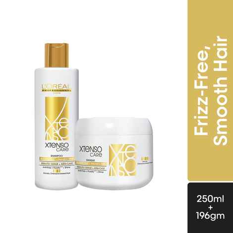 L'Oreal Professionnel Xtenso Care Sulfate-free Shampoo (250 ml) + L'Oreal Professionnel Xtenso Care Sulfate-free Mask (196 gm) Combo of 2