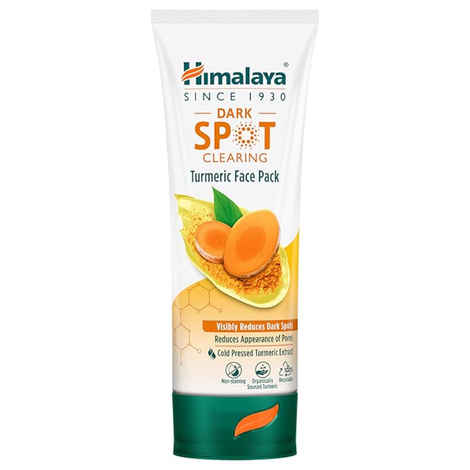Buy Himalaya Dark Spot Clearing Turmeric Face Pack|Organically Sourced Turmeric|Reduce Dark Spots In 7 Days|Gives Radiant Skin|100 gm - Purplle