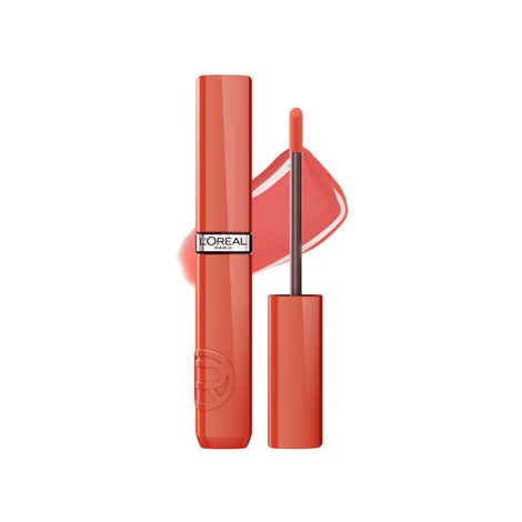 L'Oreal Paris Infallible Laque Resistance Lacquer-Like Shine Finish. 16H Longwear Lacquer Lipstick. High-impact Color, Zero Transfer, 225 Rouge Confidence - 4 ml