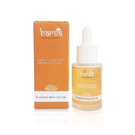 Buy Barva Skin Therapie Sunshine Dew Face Oil, For Radiant, Youthful & Glowing Skin. Contains Saffron, Vitamin E, Turmeric, Liquorice & Ghee blend, 30 ml - Purplle