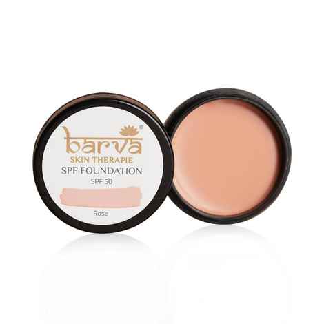 Buy Barva Skin Therapie Spf 50, 2 In 1 Cream Full Coverage Semi-Matte Foundation For All Skin Type And Concealer, Perfect For Indian Skin Tones, 9 gm (Rose) - Purplle