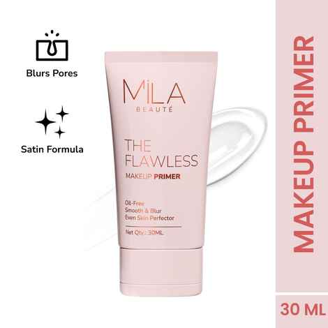 Buy MILA BEAUTE The Flawless Makeup Primer Oil-Free Smooth & Blur (30ml) - Purplle
