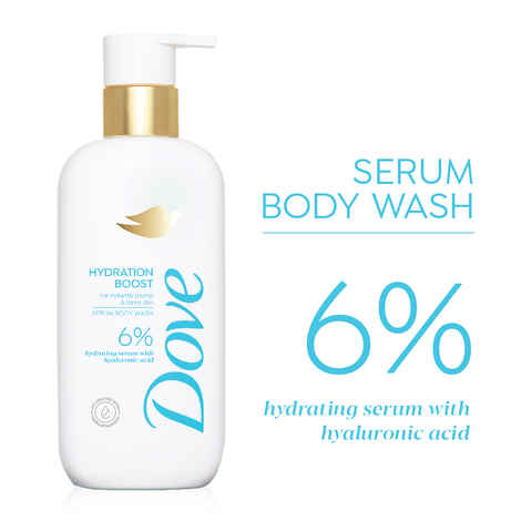Buy Dove 6% Hydrating Serum with Hyaluronic Acid Hydration Boost Bodywash 300 ml - Purplle