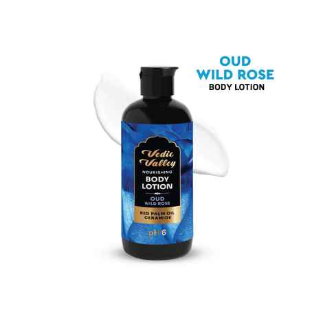 Buy Vedic Valley Paraben Free Oud Wild Rose Body Lotion 300 ml - Purplle