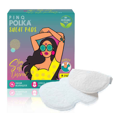 Buy PINQ POLKA Sweat Pads (14 Pcs) - Purplle