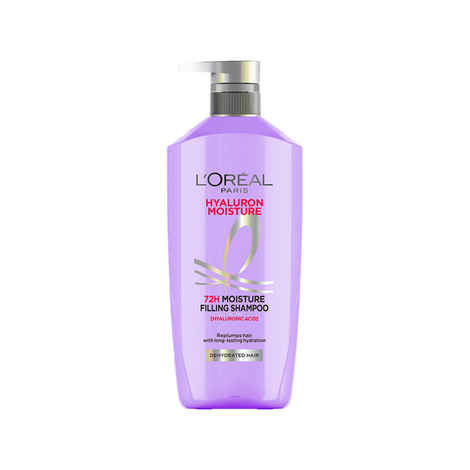 Buy L'Oreal Paris Hyaluron Moisture 72HR Moisture Filling Shampoo powered by Hyaluronic Acid, for Frizz-free, Hydrated and Bouncy Hair Full of Life | 650 ml - Purplle