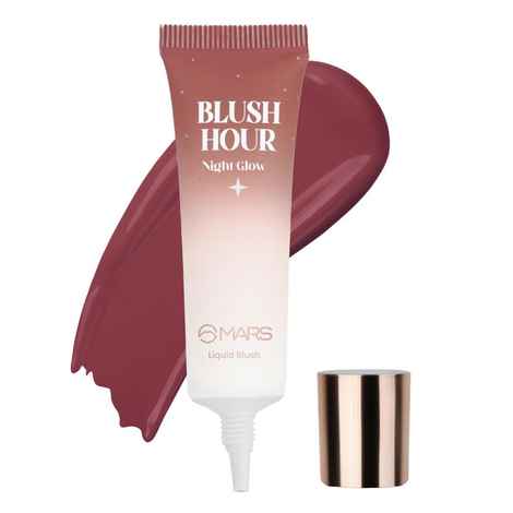 Buy MARS Liquid Blush Hour | Dewy-Matte Finish | Highly Pigmented | Lightweight & Long-Lasting Formula | Effortless Application (12 ml) (06-NIGHT GLOW) - Purplle