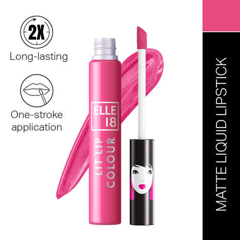 Buy ELLE18 LIQUID LIP COLOR Pink Candy 5.6 ml - Purplle